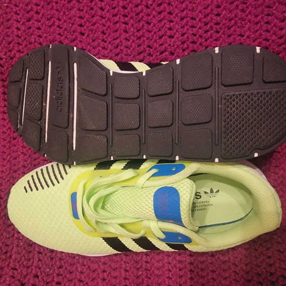 adidas | Shoes | Womens Adidas Neon Green And Black Sneakers | Poshmark